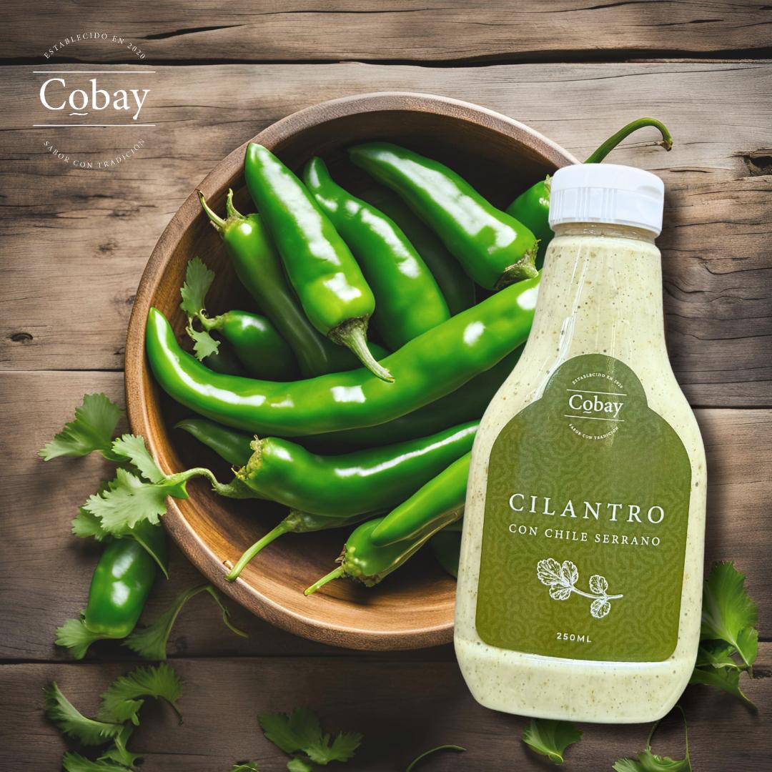 Aderezo de cilantro con chile serrano